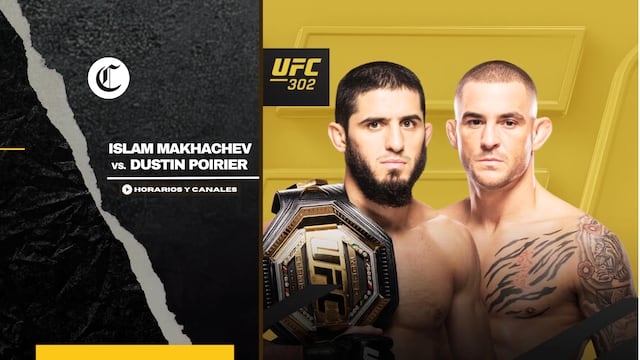 Islam Makhachev vs. Dustin Poirier: horarios y dónde ver la UFC 302