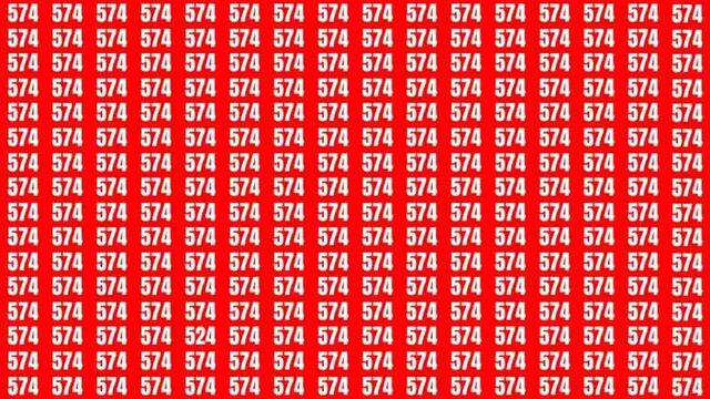 ¿Posees la agudeza visual de un halcón? Encuentra el número 524 entre los 574 en solo 8 segundos