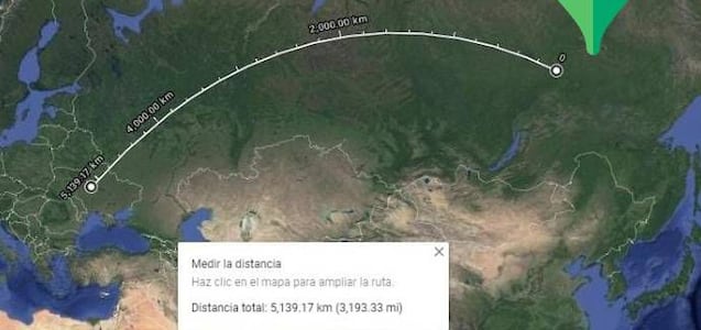 Los pasos para medir la distancia entre dos puntos con Google Maps