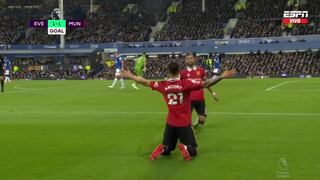Gol de Antony para el Manchester United: puso el 1-1 frente al Everton | VIDEO