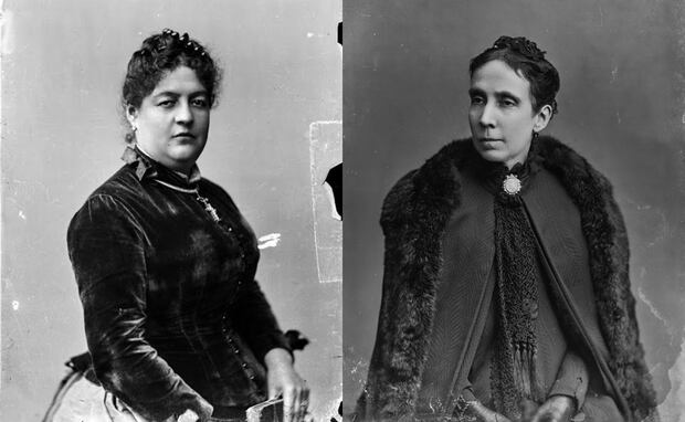 Fotografías de Clorinda Matto de Turner y Teresa González de Fanning, destacadas pensadoras del siglo XIX. (Foto: BNP)