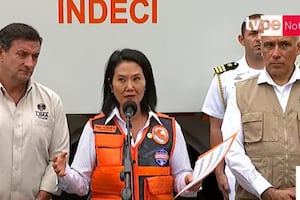 Keiko Fujimori dio un balance del Simulacro Nacional Multipeligro yy estimó más de 10 mil fallecidos según el ejercicio de Indeci. (TVPerú)
