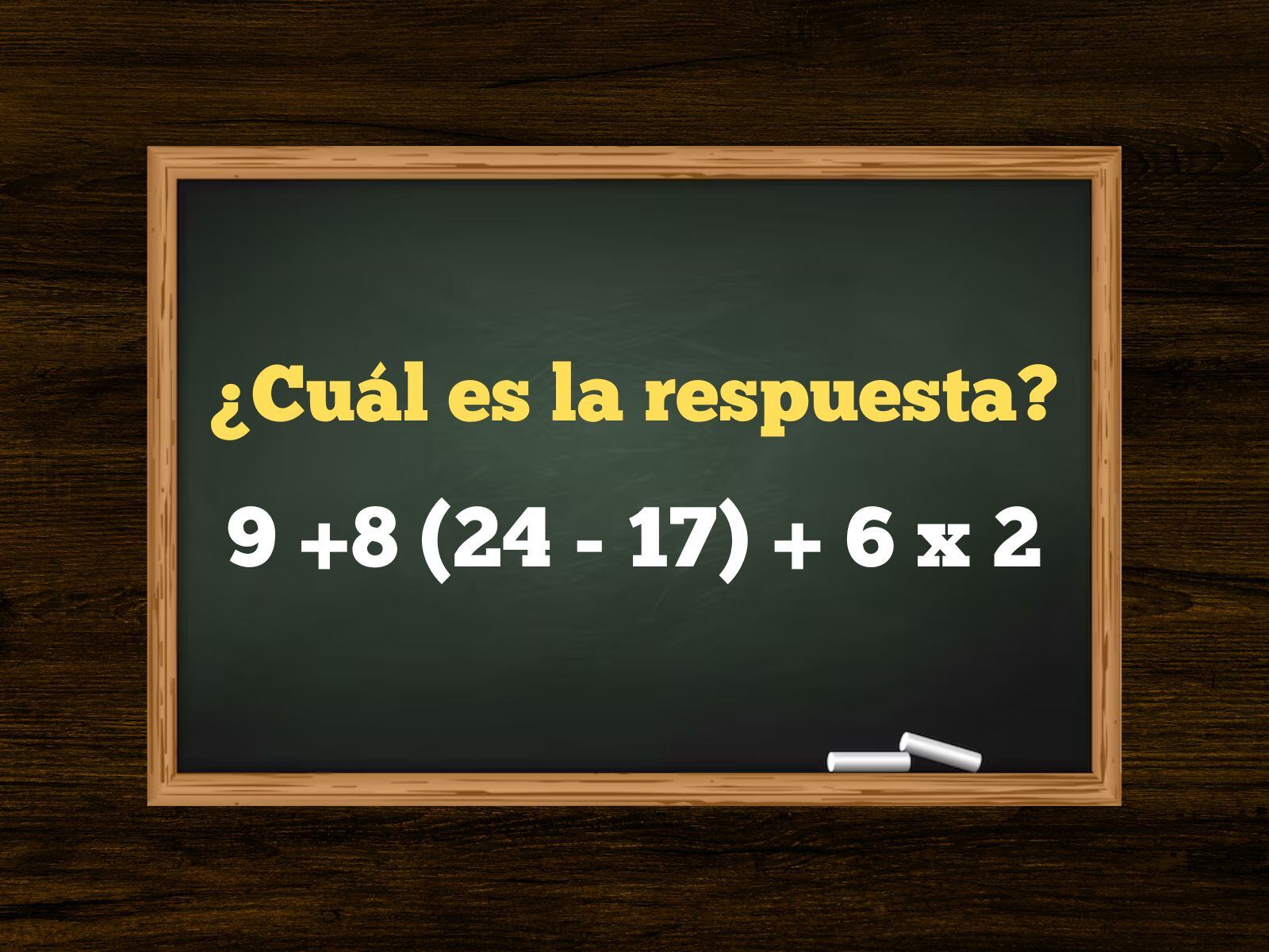 Reto matemático: Tienes una oportunidad para resolver este desafío de números. (Creación: Mag)