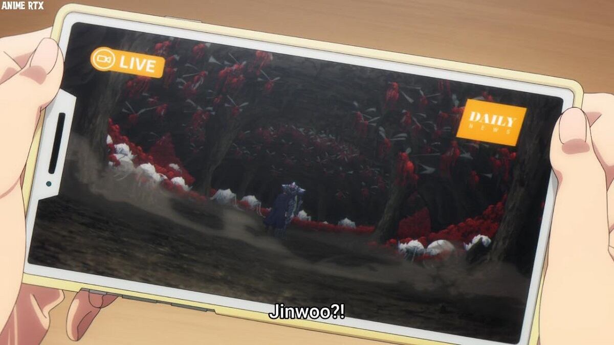 La transmisión de la incursión a la Isla Jeju se cortó en el episodio 12 de la segunda temporada de "Solo Leveling" (Foto: A-1 Pictures)