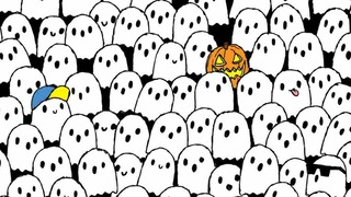 ¿Se asustó? Ubica al panda entre los fantasmas en el reto visual de Halloween