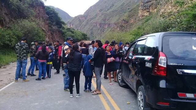 Amazonas: carretera a Chachapoyas se encuentra bloqueada por derrumbe