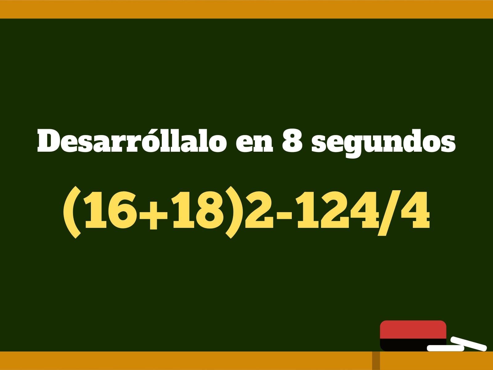 Reto matemático: Usa tu razonamiento para solucionar este ejercicio numérico. (Creación: Mag)