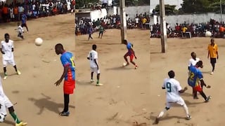 Todo Facebook sorprendido por el fútbol callejero de Angola y es catalogado como de 'otro planeta' | VIDEO