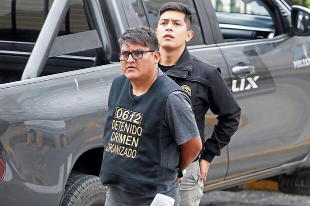 El 'Cholo David' fue conducido a las instalaciones de la Dirincri, donde permanecerá 15 días mientras dure su detención preventiva.
