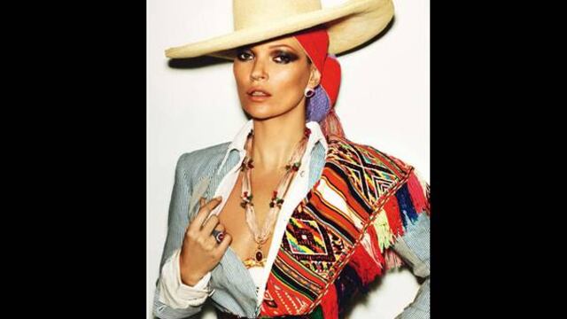 Kate Moss posa con indumentaria peruana en Vogue Francia