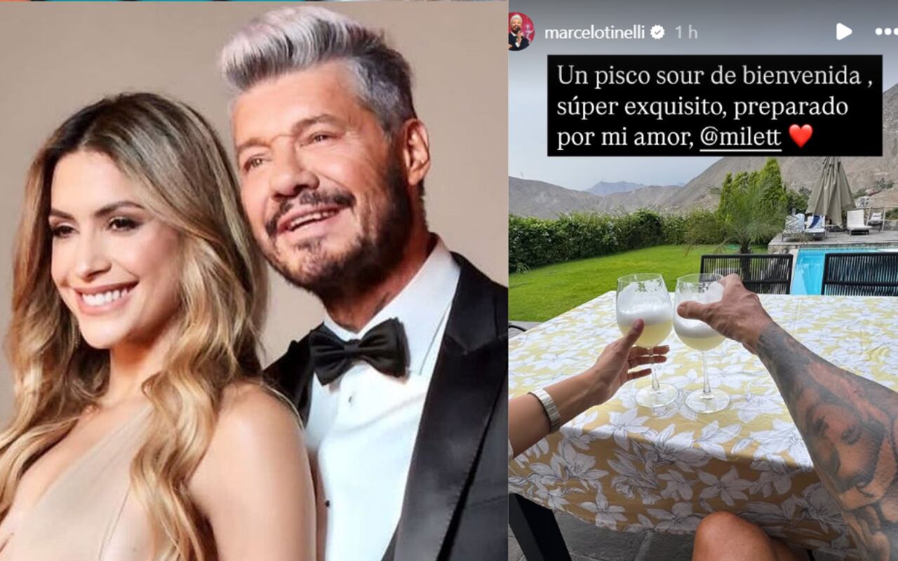 Marcelo Tinelli llegó a Lima para reencontrarse con Milett Figueroa: Así fueron sus primeras horas | Foto: Archivo GEC / Instagram / Composición EC