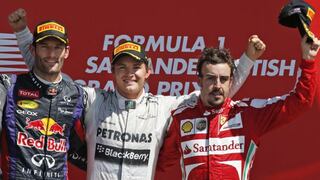 F1: Rosberg ganó GP de Gran Bretaña, Vettel abandonó y Alonso fue tercero