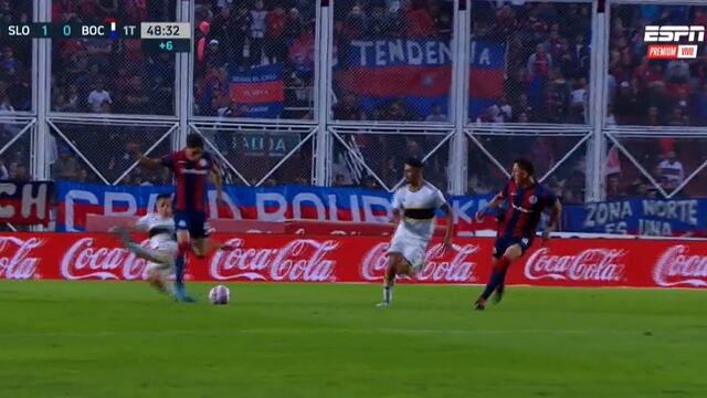El VAR salvó a Sández: evitó la roja en el Boca vs. San Lorenzo tras peligrosa falta | VIDEO