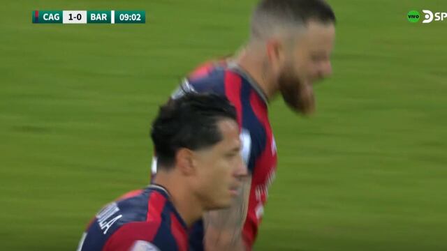 Está en racha: Lapadula marca el 1-0 de Cagliari vs. Bari por playoffs de Serie B | VIDEO