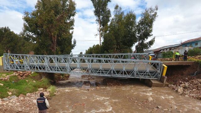 Puno: comunidad quedó aislada por colapso de puente en Moho