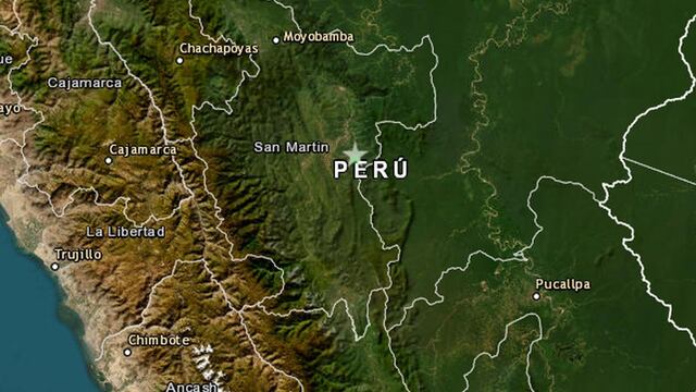 Sismo de magnitud 4.1 se registró esta mañana en San Martín