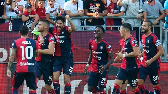 Con gol de Lapadula, Cagliari derrotó 3-2 a Perugia por Copa Italia