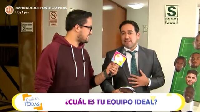 Óscar del Portal aparece en  “Estás en Todas” para alentar a selección y un detalle se roba la atención | VIDEO