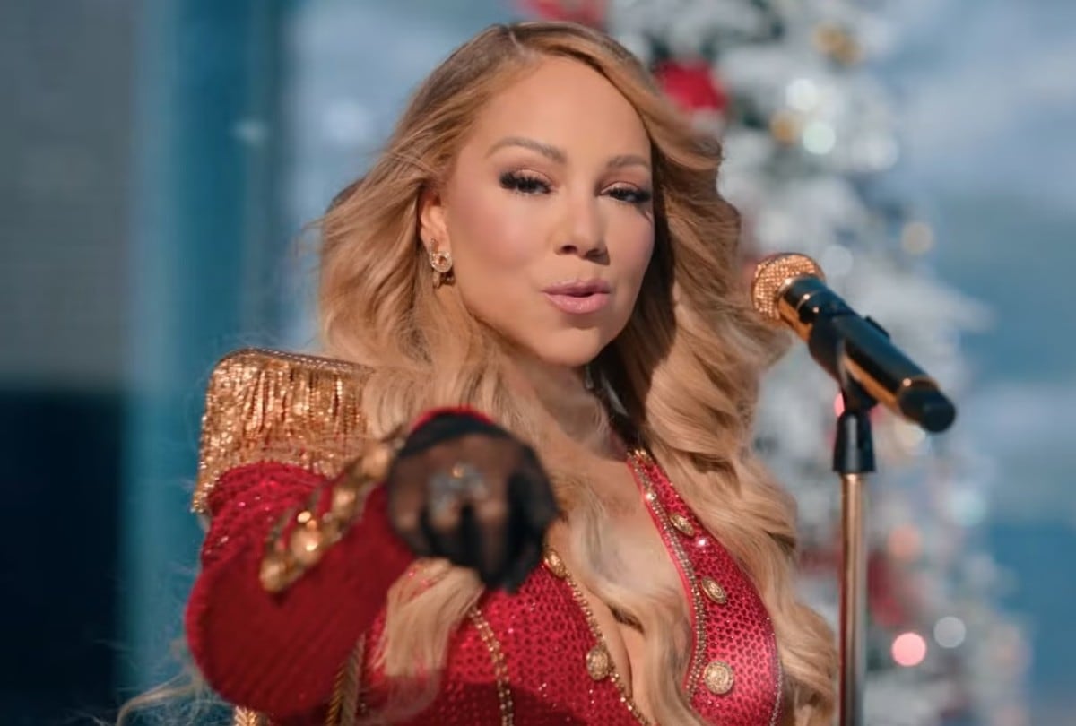 Mariah Carey durante el show que abrió el NFL Christmas Gameday por Netflix. (Foto: Netflix)