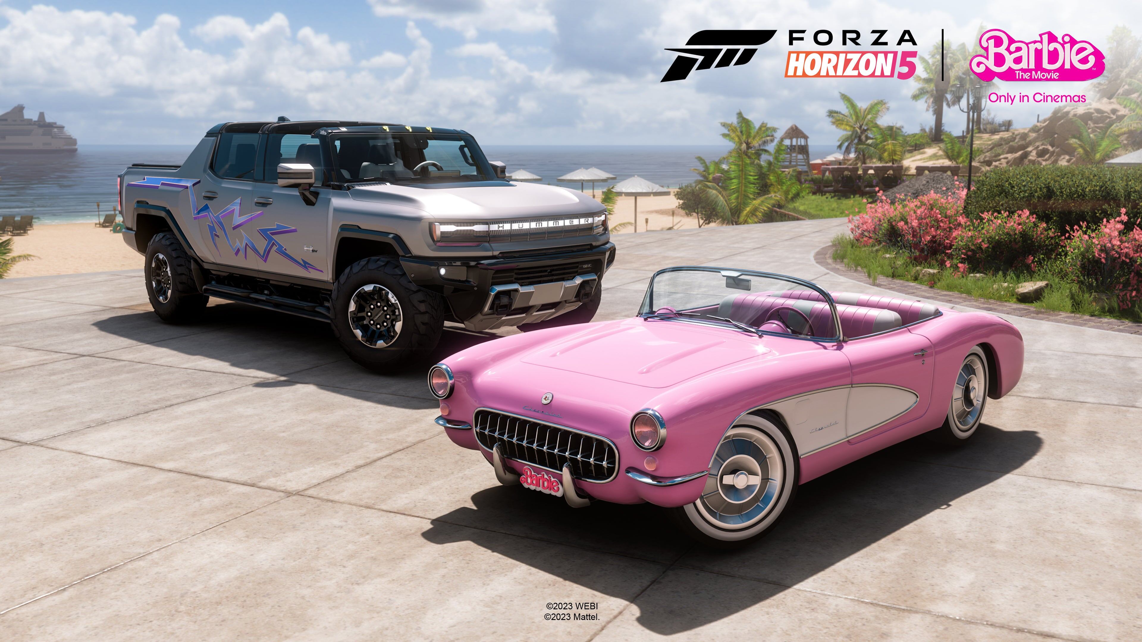 Forza Horizon 5 está regalando un carro clásico de Barbie dentro del juego.
