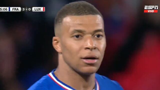 ¡Apareció la ‘Tortuga’! Kylian Mbappé anotó el 3-0 de Francia vs. Luxemburgo | VIDEO