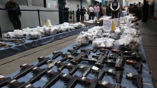 Incautan 108 armas ilegales en 25 empresas de seguridad