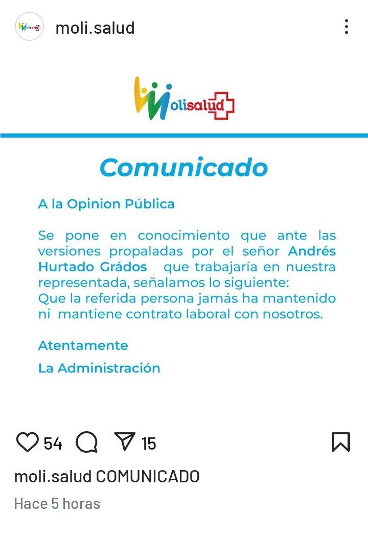 Comunicado 'Molisalud'