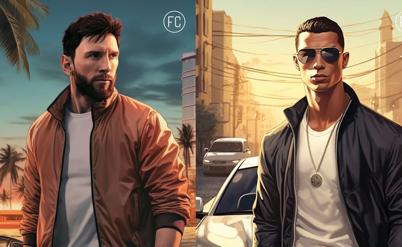 Messi y Cristiano Ronaldo.