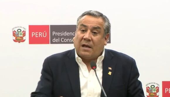 Primer ministro Gustavo Adrianzén se pronunció sobre el retiro de la CTS | Foto: Captura de video TV Perú