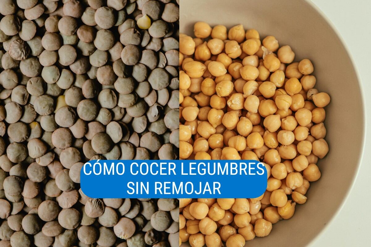 Las legumbres pueden cocinarse sin remojo previa, gracias a un truco casero infalible. (Foto: Pexels).