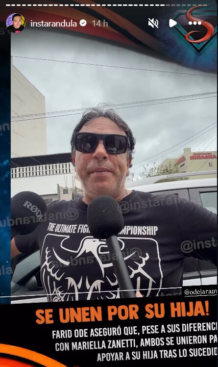 Farid Ode también acudió a la comisaría de Surquillo para respaldar la denuncia