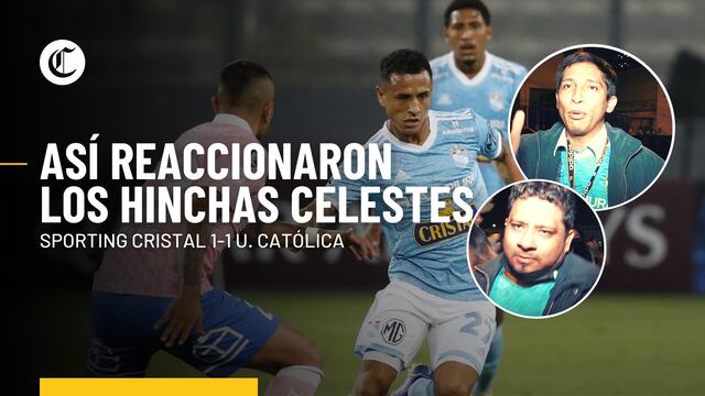 Sporting Cristal 1 - 1 U. Católica: La desazón de los hinchas celestes tras el empate 