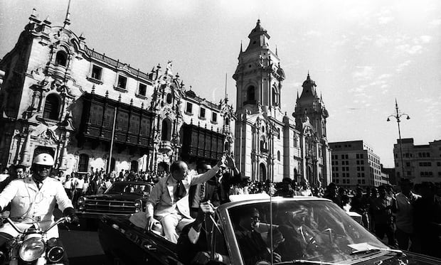 Astronautas estadounidenses del "Apolo 12" en Lima. 1970. (Foto: Archivo Histórico de El Comercio)