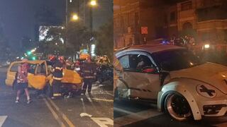 Cuatro heridos deja violento choque en la avenida Brasil durante la madrugada