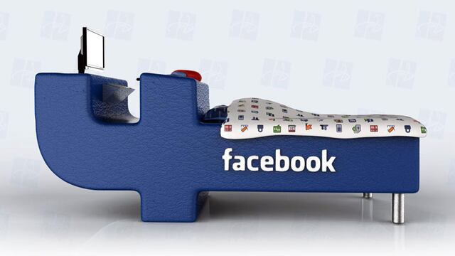 Diseñan una cama para adictos a Facebook