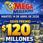 Números ganadores del Mega Millions: mira los resultados del sorteo del martes 14 de abril 2026 con premio mayor de 120 millones