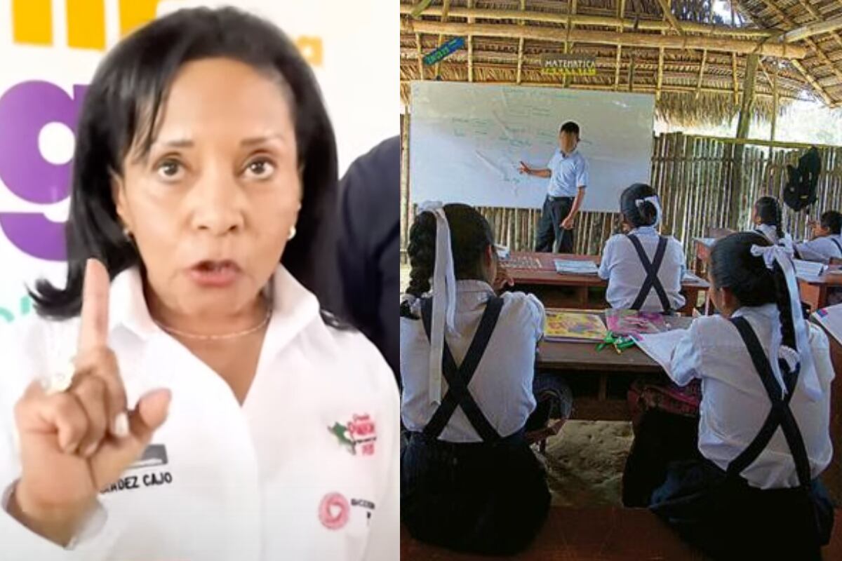 La funcionaria hizo las declaraciones frente a la prensa. Foto: composición EC/captura 24 horas