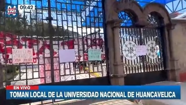 Protestas en Perú: estudiantes toman instalaciones de la Universidad Nacional de Huancavelica | VIDEO