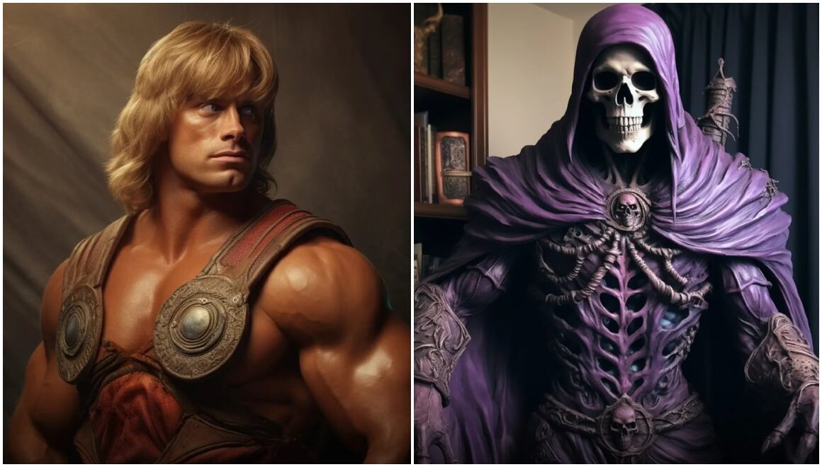 He-Man y Skeletor.