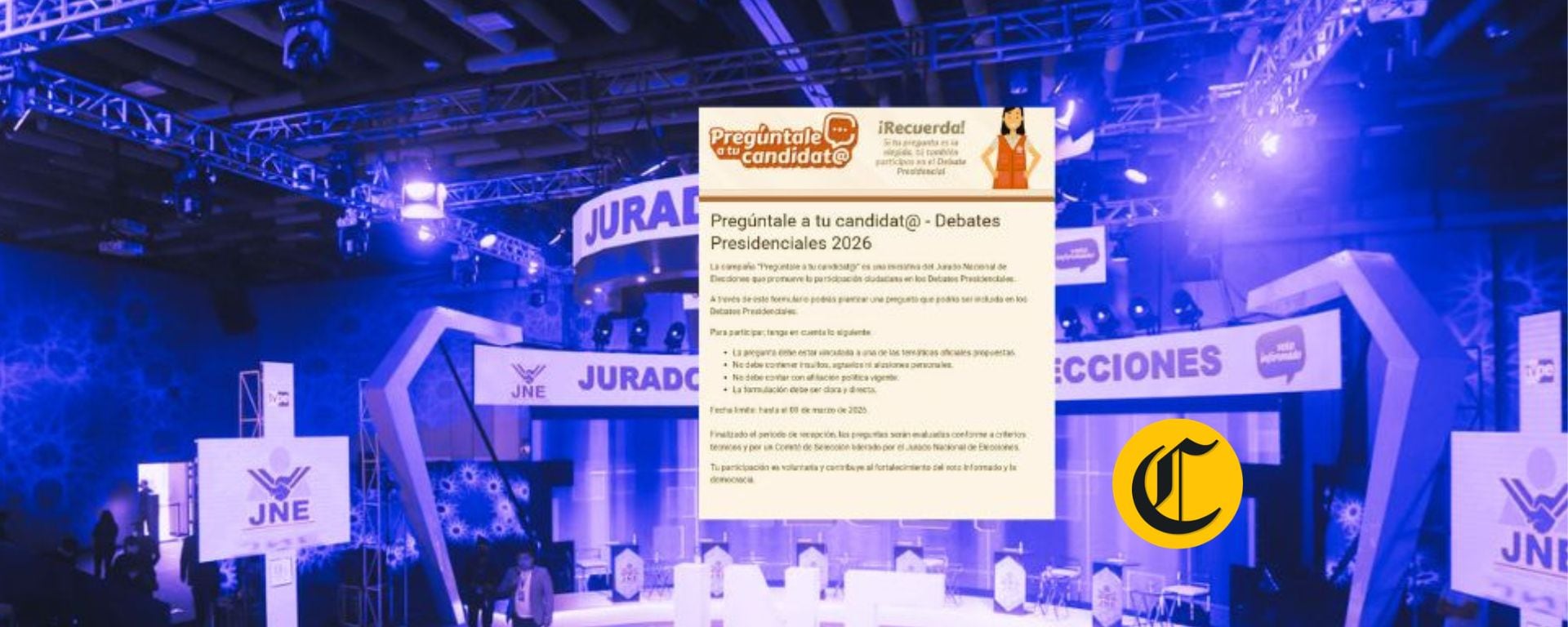 Debate presidencial: JNE recibe más de 2,500 preguntas ciudadanas ¿cómo se seleccionarán las 72 interrogantes?