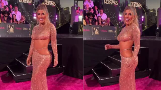 Premios Lo Nuestro 2023: El infartante vestido que usó Yahaira Plasencia en la alfombra magenta