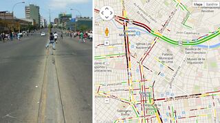 MAPA EN VIVO: la congestión en Cercado de Lima