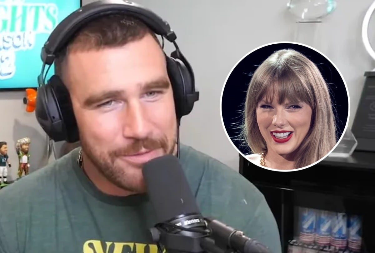 Travis Kelce ha revelado si Taylor Swift escucha el podcast New Heights de él y su hermano Jason. | Crédito: YouTube New Heights / AFP