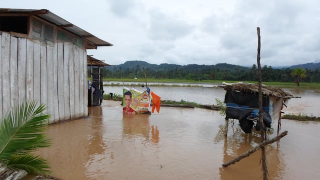 Río Huallaga: desborde inunda centros poblados en Ticlacayán y San Francisco de Asís de Yarusyacán