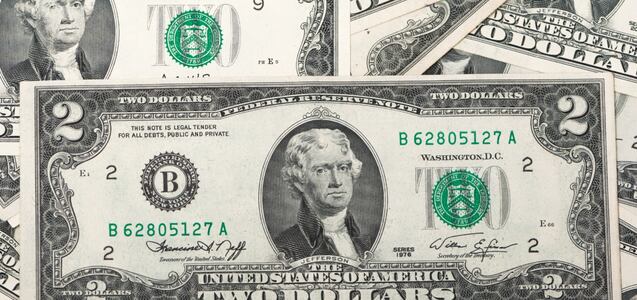 Características de los billetes de 2 dólares