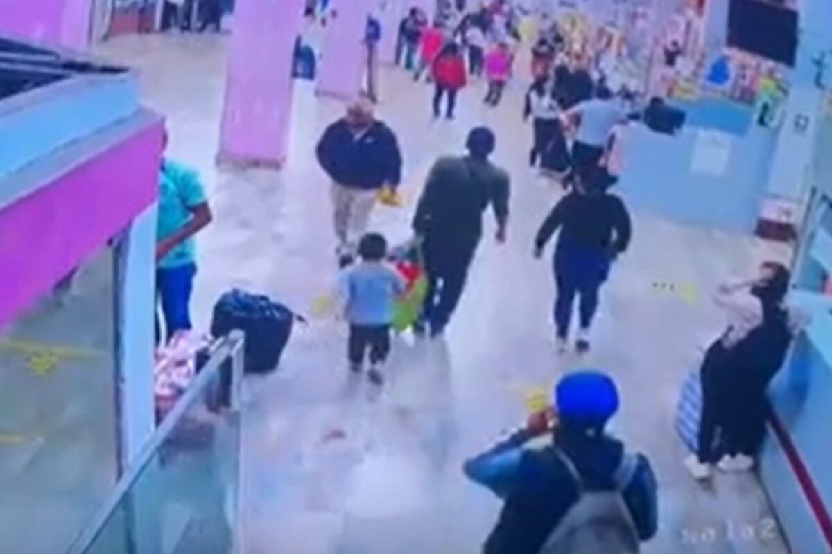 Los delincuentes armados ingresaron y generaron pánico entre los viajeros. (Foto: Captura/Latina)