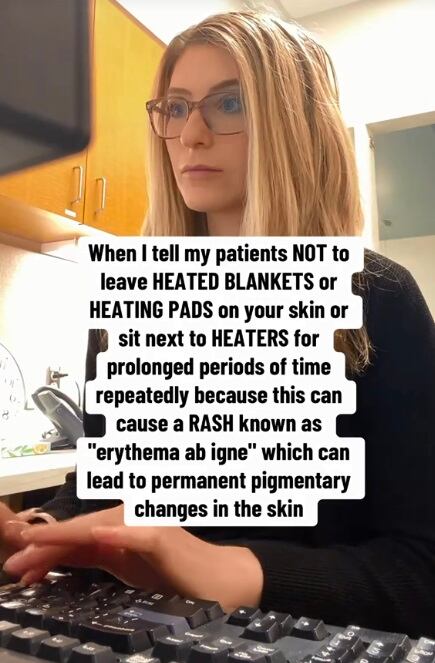 La Dra. Heather Kornmehl, de EE. UU., señaló que algunos dispositivos de calor pueden provocar erupciones irreversibles en la piel. (Foto: @dr.heatherderm)