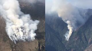Cusco: incendio forestal en ACR Choquequirao lleva más de tres semanas sin ser extinguido