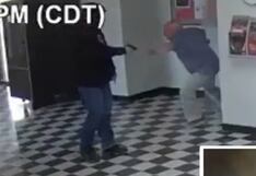 Captado en cámara un heroico director de escuela derribando a un tirador en Oklahoma | VIDEO
