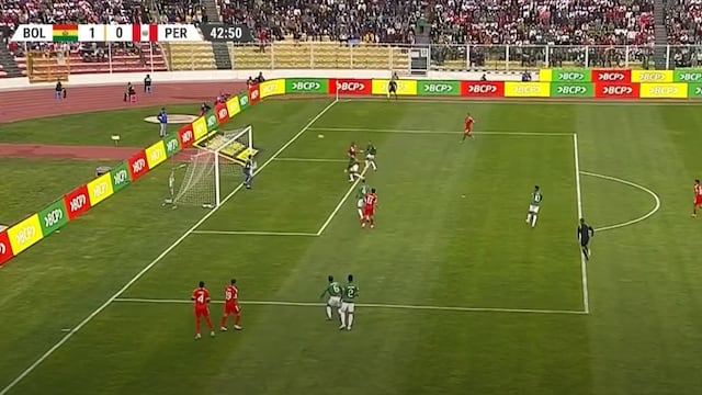Primer remate al arco de Perú en las Eliminatorias: Lapadula estuvo cerca de marcar el empate ante Bolivia | VIDEO